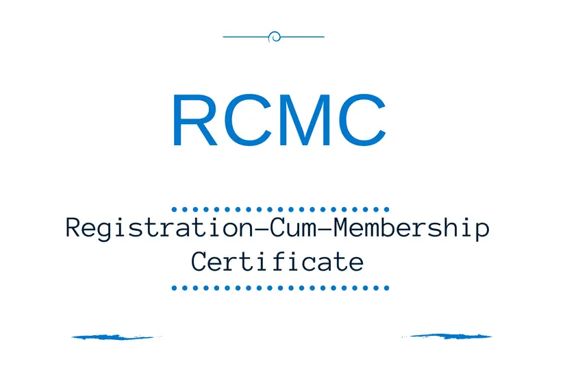RCMC Certificate